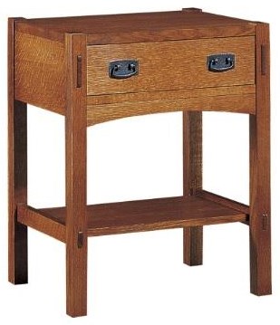 Mission store oak nightstand
